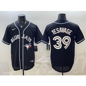 Toronto Blue Jays 39 Yesavage Black Cool Base Men Jersey