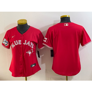 Toronto Blue Jays Blank Red 50th Anniversary Youth Jersey