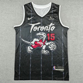 Toronto Raptors 15 Vince Carter Black City Men Jersey