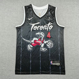 Toronto Raptors 4 Barnes Black Men Jersey