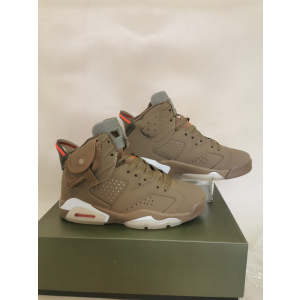 Travis Scott Air Jordan 6 British Khaki Shoes
