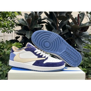 Travis Scott x Nike Air Jordan 1 Low Blue Shoes