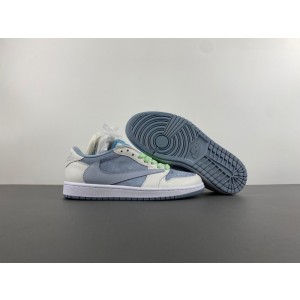 Travis Scott x Nike Air Jordan 1 White Blue shoes
