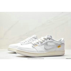Uion LA x Nike Air Jordan AJ1 KO Low Full White Shoes