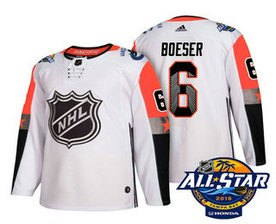 Vancouver Canucks #6 Brock Boeser White 2018 NHL All-Star Men's Stitched Ice Hockey Jersey