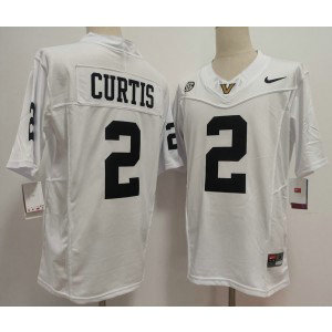 Vanderbilt Commodores 2 Jared Curtis White F.U.S.E. Vapor Limited Men Jersey