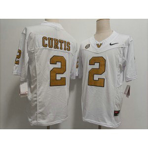 Vanderbilt Commodores 2 Jared Curtis White Gold F.U.S.E. Vapor Limited Men Jersey