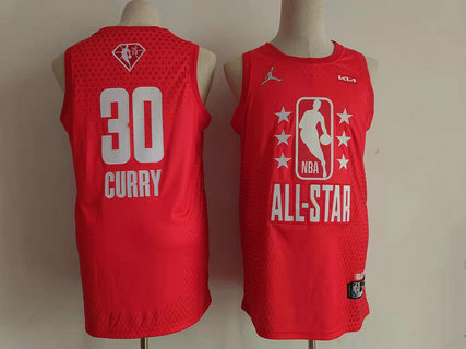 Warriors 30 Stephen Curry Red 2022 NBA All-Star Jordan Brand Swingman Jersey