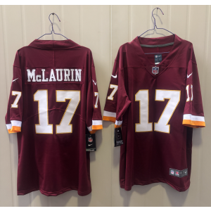 Washington Commanders 17 Terry McLaurin Red Vapor Limited Men Jersey