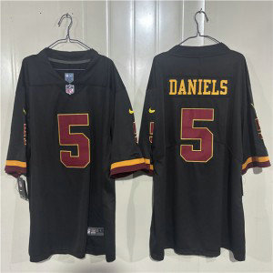 Washington Commanders 5 Jayden Daniels Black 2026 Hail Raiser Vapor Limited Men Jersey Washington Commanders 5 Jayden Daniels Black 2026 Hail Raiser Vapor Limited Men Jersey