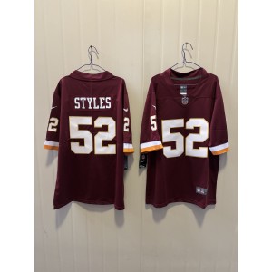 Washington Commanders 52 Styles Red Vapor Limited Men Jersey