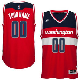 Washington Wizards Red Men's Customize New Rev 30 Jersey