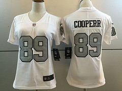 Woman Nike Raiders 89 Amari Cooper White Color Rush Limited Jersey