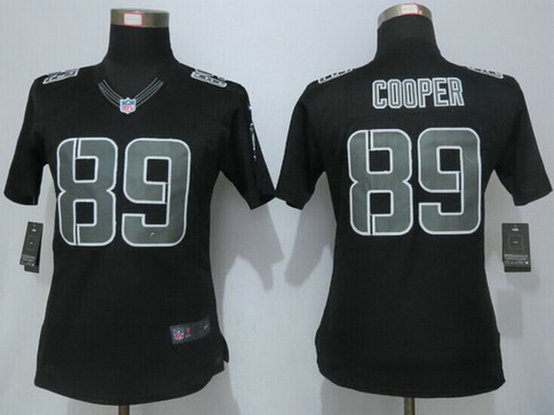 Women's Oakland Raiders #89 Amari Cooper Black Impact NFL Nike Limited Jersey
