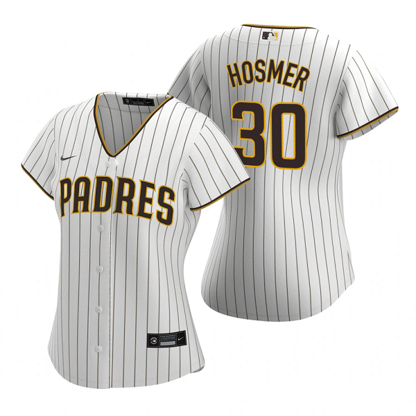 Women's San Diego Padres Eric Hosmer Nike White Replica 2020 Home Jersey