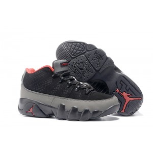 Women Air Jordan 9 Retro Low Trainers Dark Gray Black Shoes