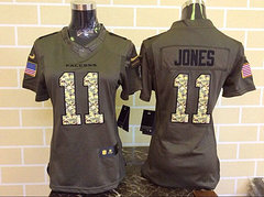 Women Atlanta Falcons #11 Jones Green Salute To Service Limited Jersey