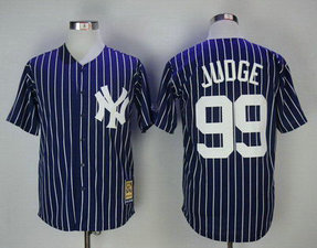 Yankees 99 Aaron Judge Navy 1973 Cooperstown Collection Jersey