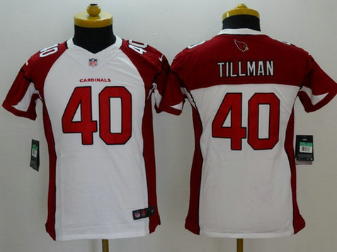 Youth Arizona Cardinals #40 Pat Tillman White Retired Player NFL Nike Limited Jersey