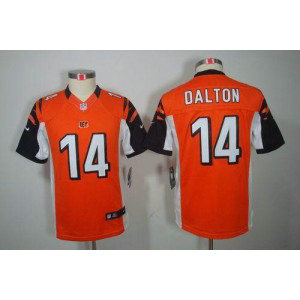 Youth Nike Cincinnati Bengals 14 Andy Dalton Orange NFL Limited Jersey