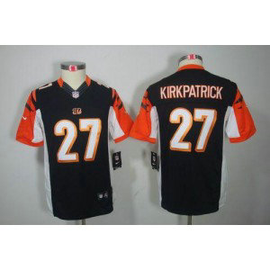 Youth Nike Cincinnati Bengals 27 Dre Kirkpatrick Black NFL Limited Jersey