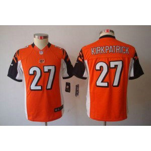 Youth Nike Cincinnati Bengals 27 Dre Kirkpatrick Orange NFL Limited Jersey