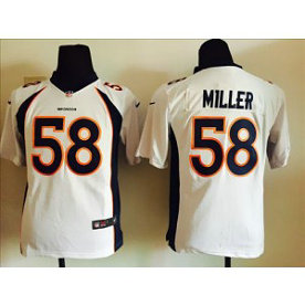 Youth Nike Denver Broncos 58 Von Miller White NFL Jersey