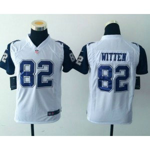 Youth Nike NFL Cowboys 82 Jason Witten White 2016 Color Rush Jersey