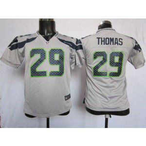 Youth Nike Seattle Seahawks 29 Earl Thomas Grey NFL  Jersey