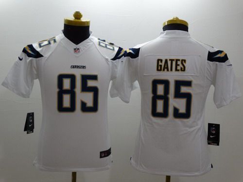 Youth San Diego Chargers #85 Antonio Gates 2013 Nike White Limited Jersey