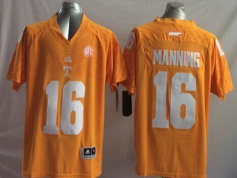 Youth Tennessee Volunteers #16 Peyton Manning Orange 2015 College Football adidas Jersey