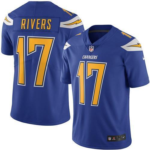 Men's San Diego Chargers #17 Philip Rivers Nike Color Rush Limited Jerseys