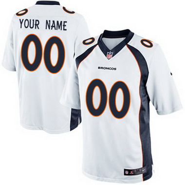 Kids' Nike Denver Broncos Customized 2013 White Limited Jersey