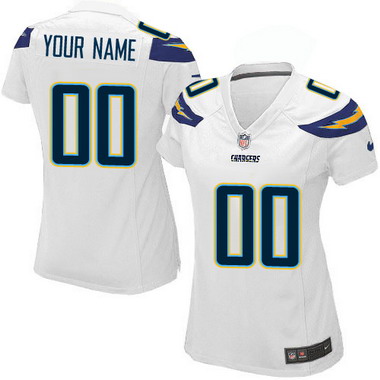 Women's Nike San Diego Chargers Customized 2013 White Limited Jersey