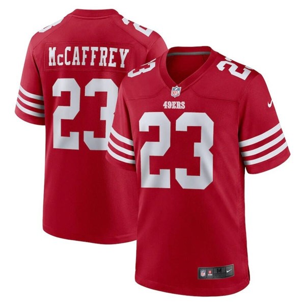 NFL San Francisco 49ers #23 Christian McCaffrey Red Limited Vapor Jersey